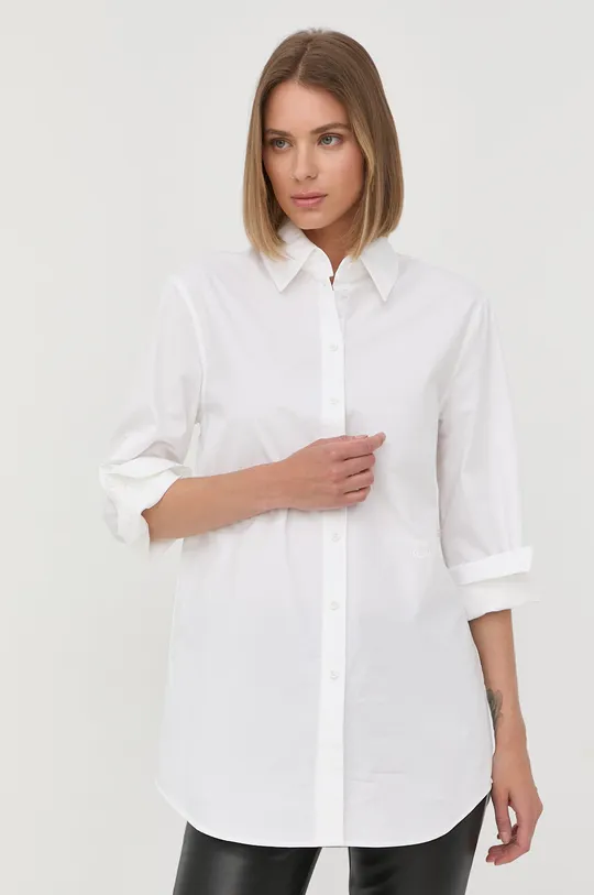 bela Bombažna srajca Karl Lagerfeld Ženski