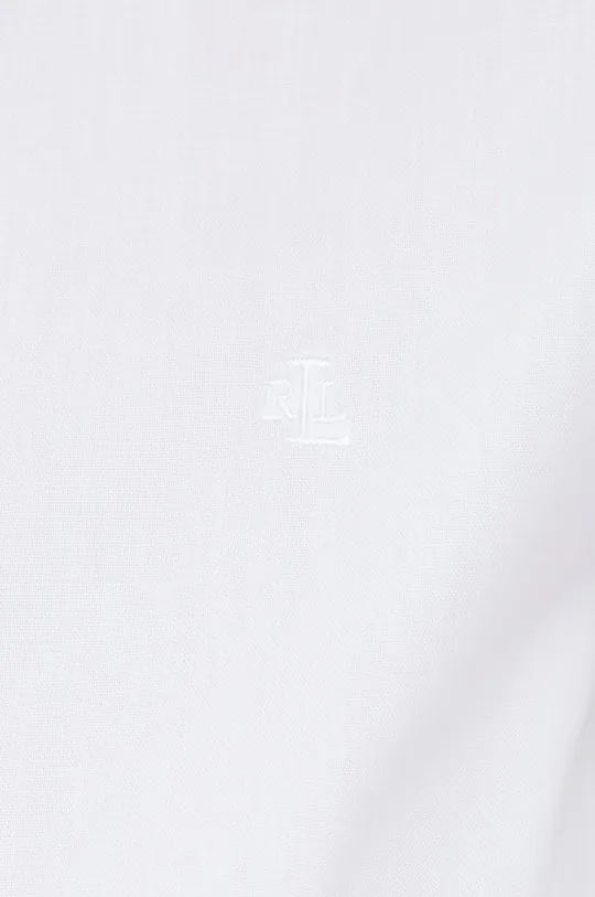 Хлопковая рубашка Lauren Ralph Lauren белый