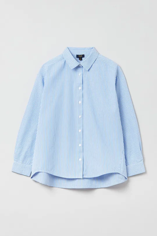 μπλε Παιδικό βαμβακερό πουκάμισο OVS Για κορίτσια