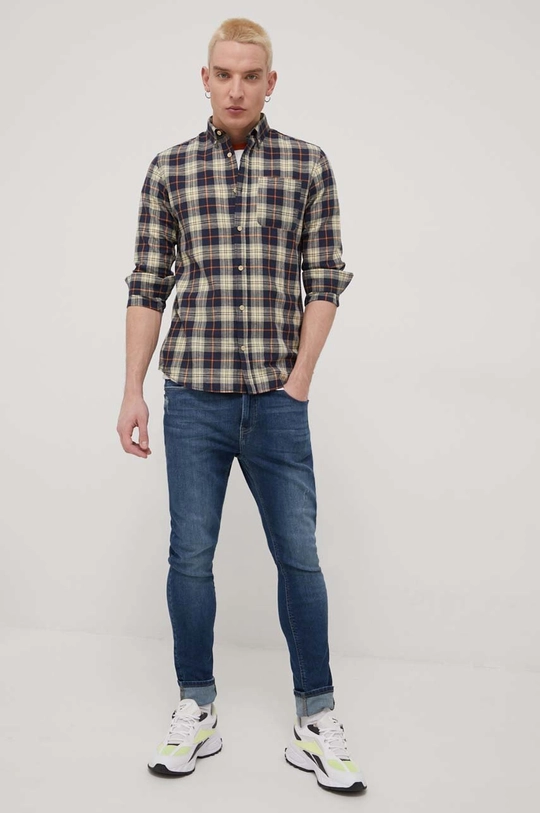 Jack & Jones koszula z domieszką lnu 70 % Bawełna, 30 % Len