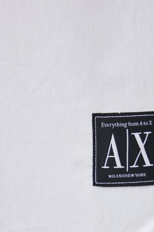 Bavlnená košeľa Armani Exchange biela