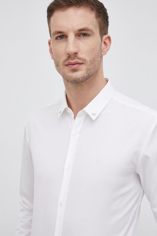 biela Bavlnená košeľa Hugo Pánsky