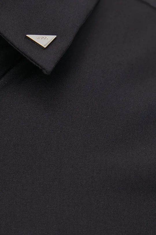 Bavlnená košeľa Hugo čierna