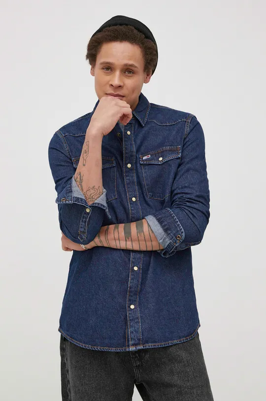 Tommy Jeans - Τζιν πουκάμισο Ανδρικά