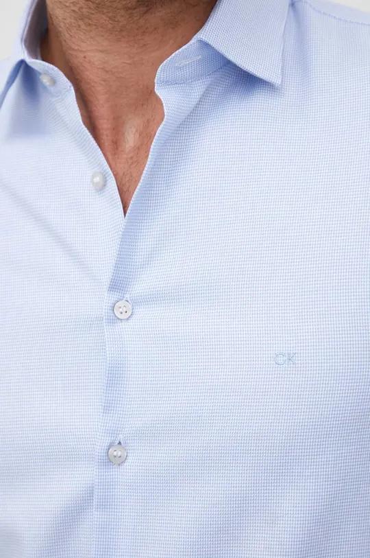 Bavlnená košeľa Calvin Klein modrá