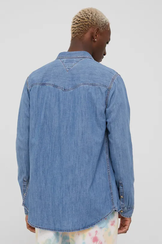 niebieski Tommy Jeans koszula jeansowa DM0DM13033.PPYY