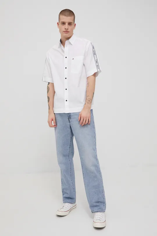 Tommy Jeans koszula bawełniana DM0DM12973.PPYY 100 % Bawełna