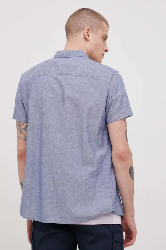 plava Košulja s dodatkom lana Produkt by Jack & Jones