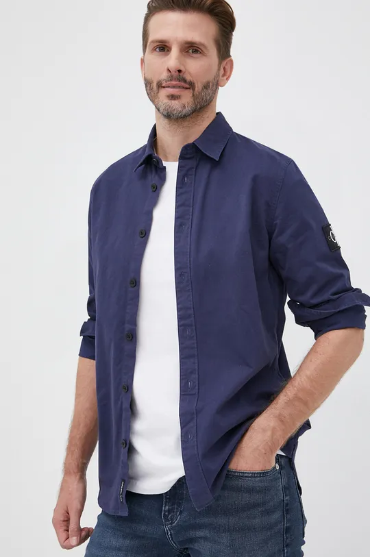 granatowy Calvin Klein Jeans koszula J30J319666.PPYY Męski