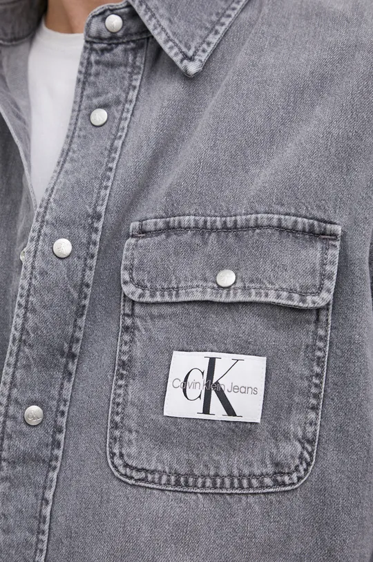 Calvin Klein Jeans Koszula jeansowa J30J319802.PPYY szary