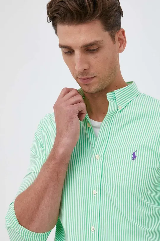 зелёный Рубашка Polo Ralph Lauren Мужской