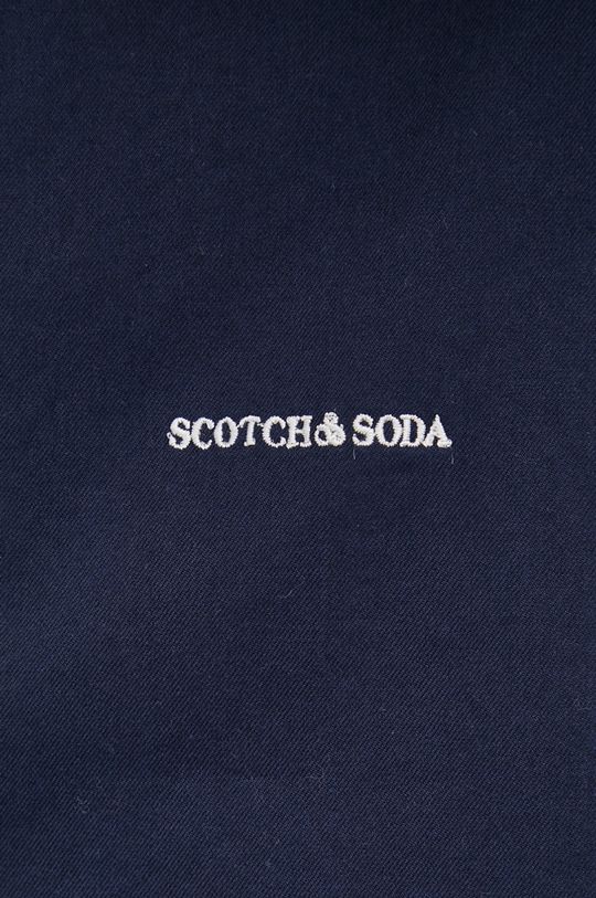 Bavlněné tričko Scotch & Soda námořnická modř
