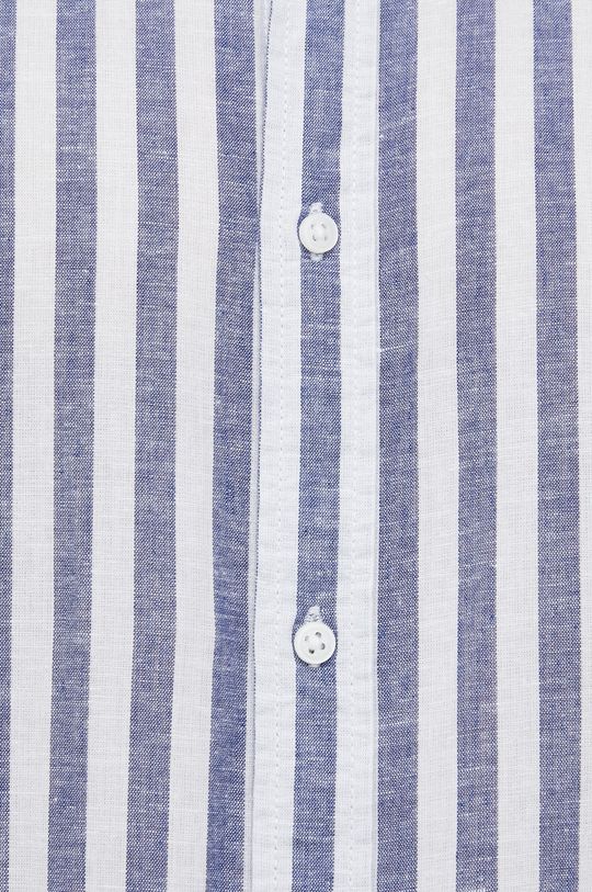Košile ze směsi lnu Premium by Jack&Jones ocelová modrá