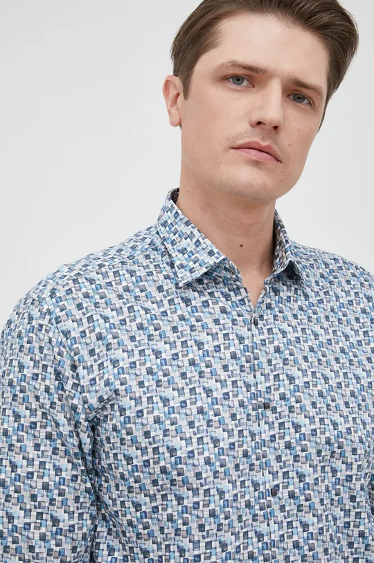 niebieski Karl Lagerfeld koszula bawełniana 521609.605003