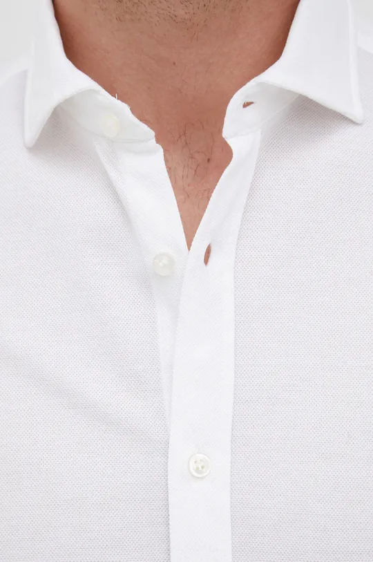 Βαμβακερό πουκάμισο Paul&Shark λευκό