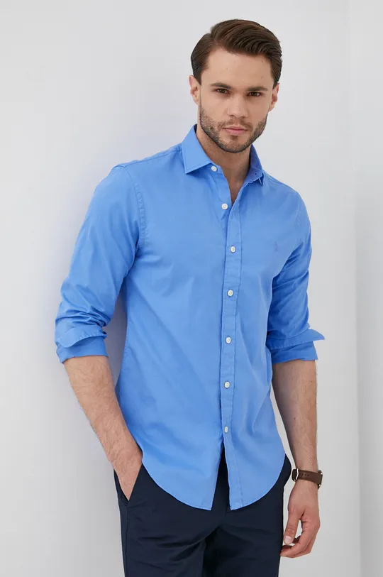блакитний Бавовняна сорочка Polo Ralph Lauren Чоловічий