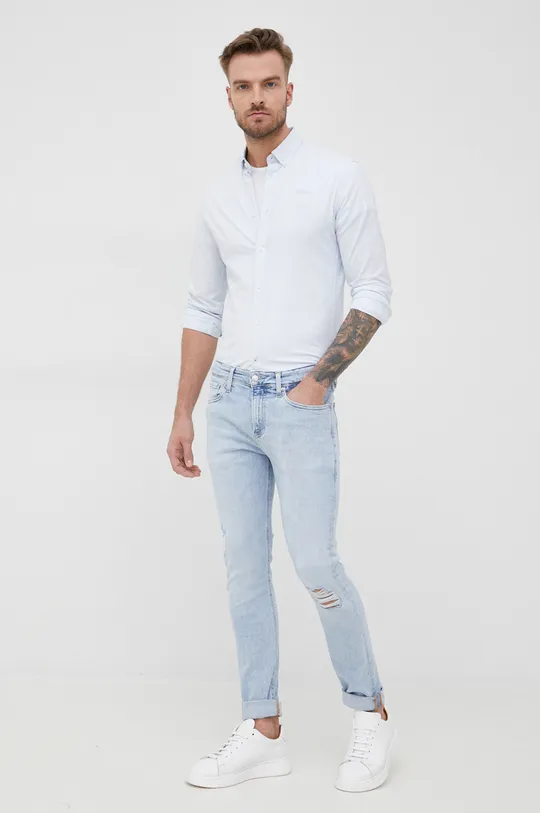 Košeľa Pepe Jeans Penzance D  98% Bavlna, 2% Elastan