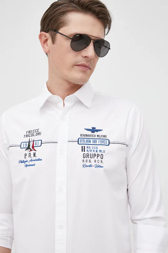 белый Рубашка Aeronautica Militare