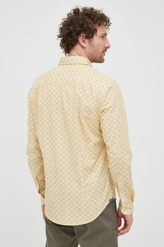 żółty Sisley koszula bawełniana