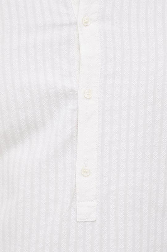 Sisley koszula bawełniana kremowy