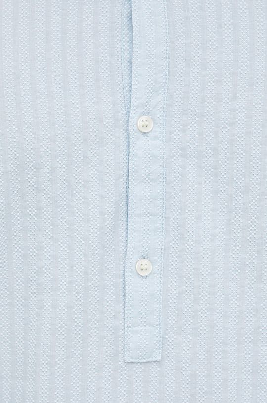 Bavlnená košeľa Sisley morská modrá