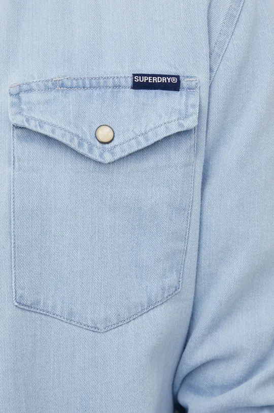 Superdry koszula jeansowa niebieski
