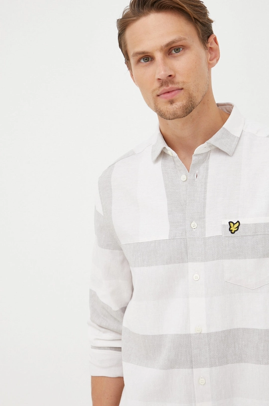 Lyle & Scott camicia di lino Uomo