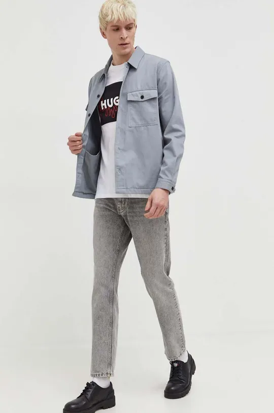 HUGO giacca di jeans grigio