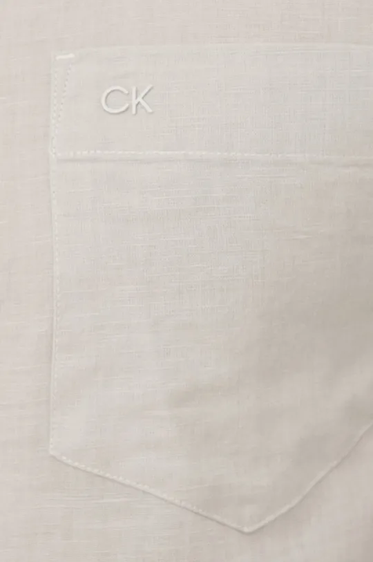 Ľanová košeľa Calvin Klein Pánsky