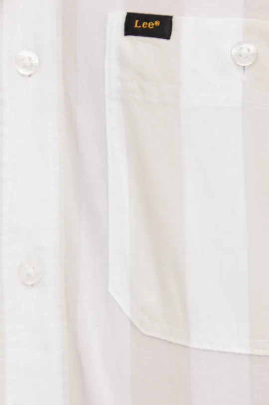 Bavlnená košeľa Lee biela