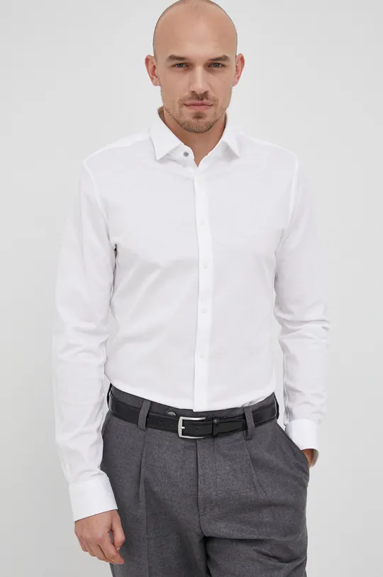 λευκό Michael Kors - Βαμβακερό πουκάμισο Ανδρικά