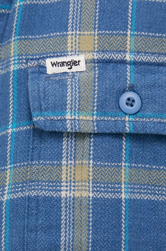 Wrangler koszula bawełniana niebieski