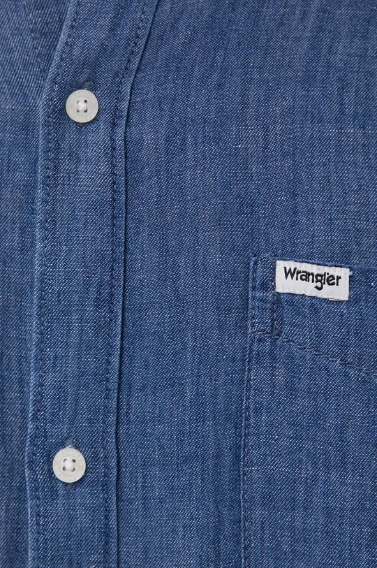 Πουκάμισο Wrangler σκούρο μπλε
