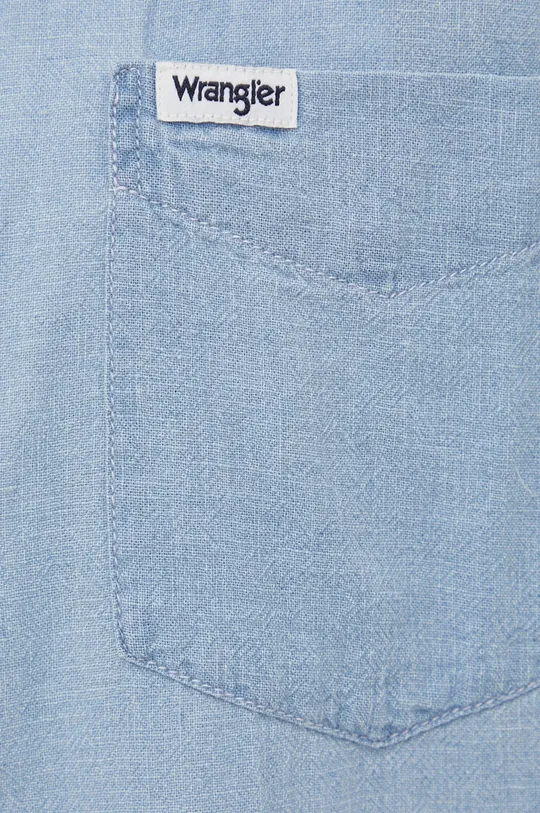 Košulja s dodatkom lana Wrangler plava