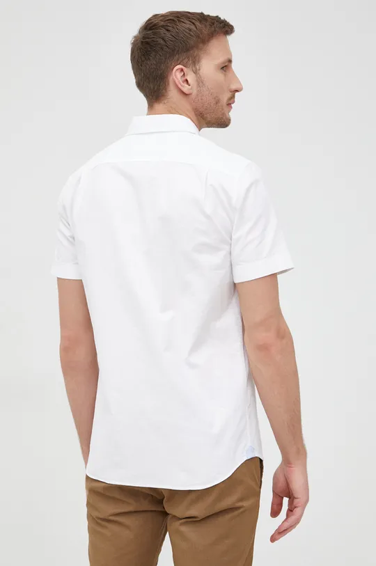 λευκό Βαμβακερό πουκάμισο Lacoste