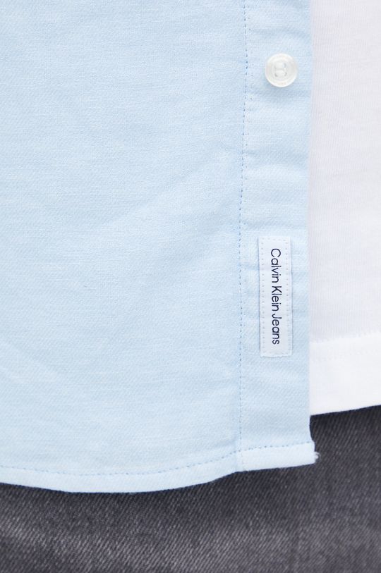 Calvin Klein Jeans koszula z domieszką lnu J30J320077.PPYY