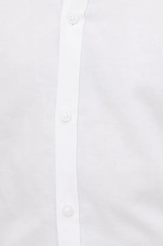 Lindbergh koszula z domieszką lnu biały