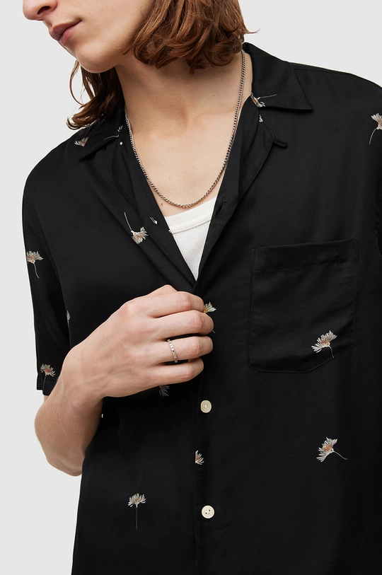 AllSaints koszula DAISY SS SHIRT czarny