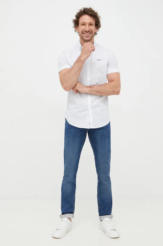 Βαμβακερό πουκάμισο Pepe Jeans  100% Βαμβάκι