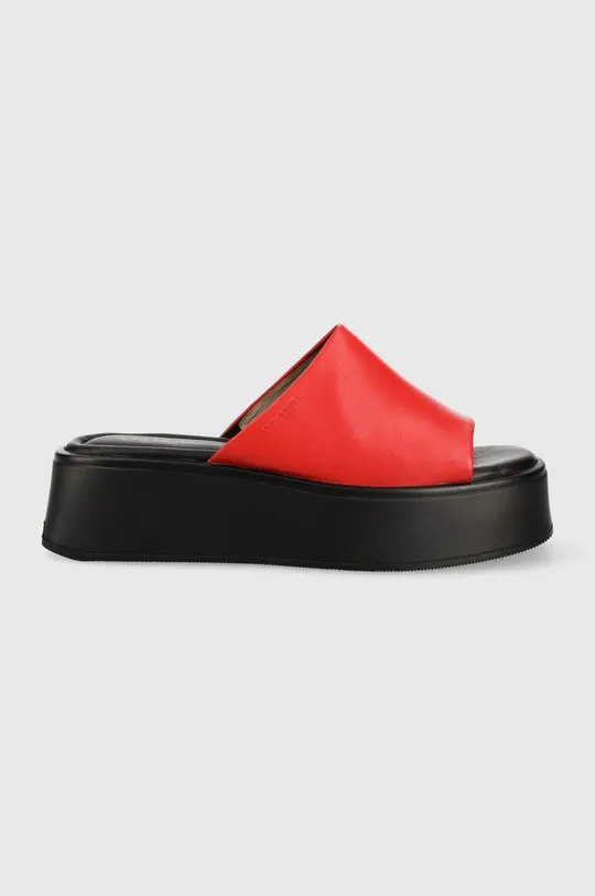 czerwony Vagabond Shoemakers klapki skórzane COURTNEY Damski