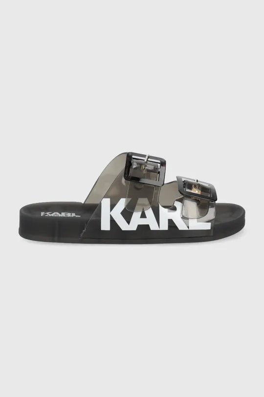 czarny Karl Lagerfeld klapki JELLY STRAP KL80720.F00 Damski