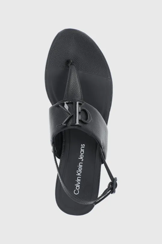 črna Calvin Klein Jeans usnjene sandale