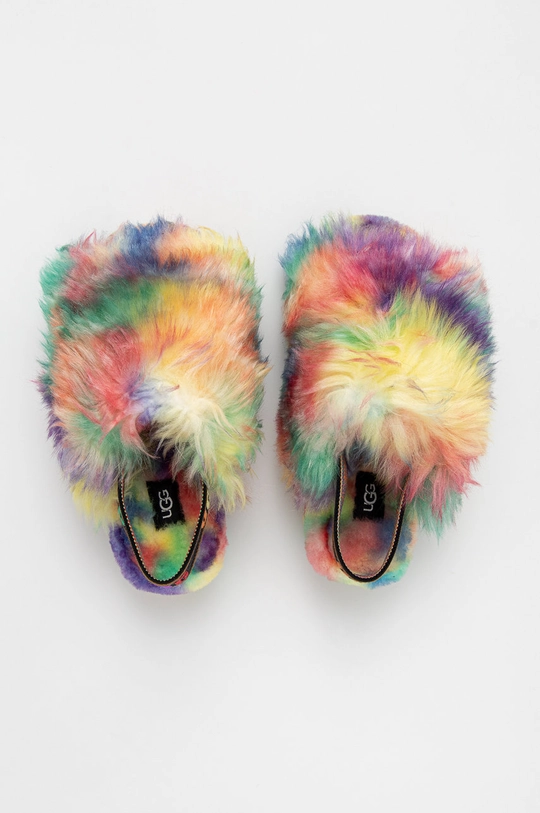 мультиколор Шерстяные тапочки UGG Fluff Yeah Pride