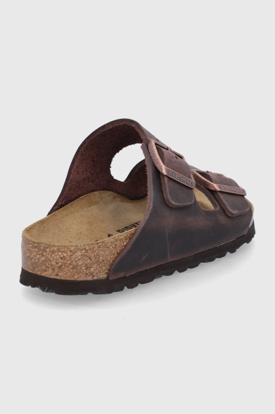 Birkenstock leather sliders Arizona  Uppers: Natural leather Inside: Suede Outsole: Synthetic material