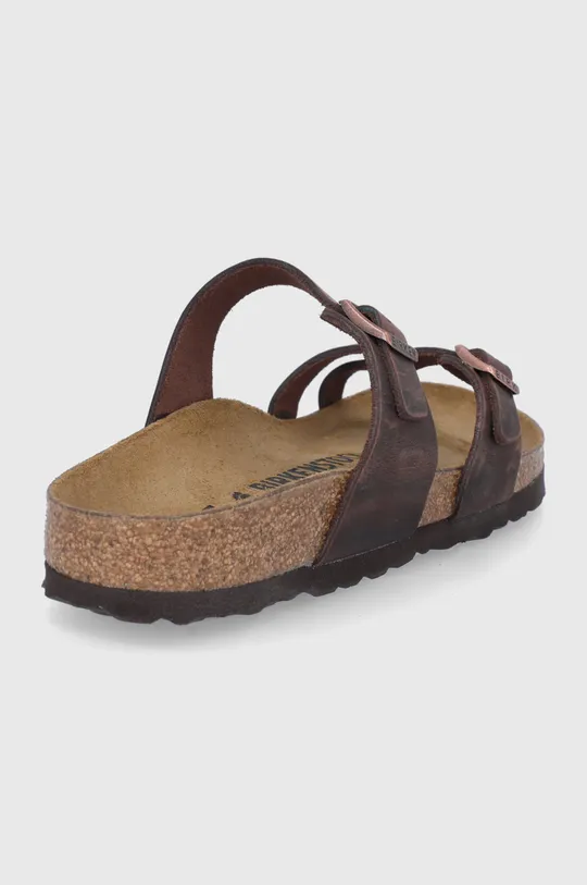 Birkenstock leather sliders Mayari  Uppers: Natural leather Inside: Suede Outsole: Synthetic material