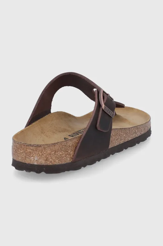 Usnjene japonke Birkenstock Gizeh rjava