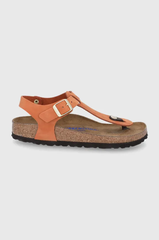 narančasta Kožne sandale Birkenstock Kairo Ženski
