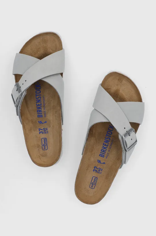 серый Замшевые шлепанцы Birkenstock Siena