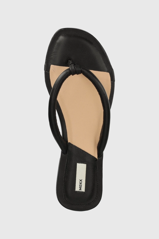 fekete Mexx bőr flip-flop Sandal Jill