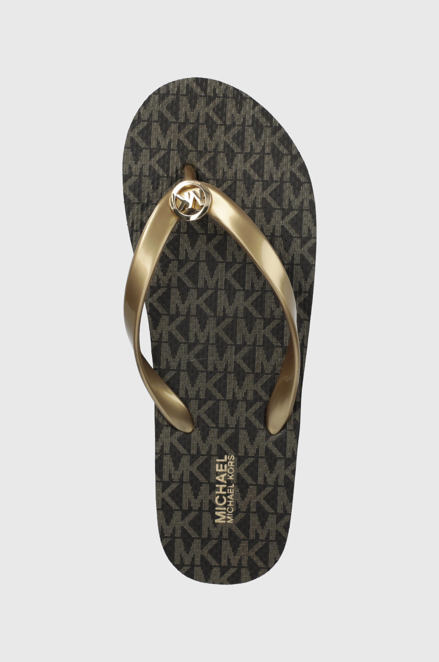 MICHAEL Michael Kors japonki MK FLIP FLOP STRIPE EVA 40S7MKFA4Q.200 damskie kolor brązowy na